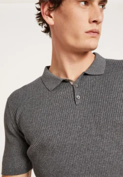 Montagut Poloshirt aus Baumwolle und Merinowolle – Loup