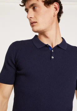 Montagut Poloshirt aus Baumwolle und Merinowolle – Loup