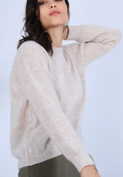 Montagut Pull col rond en mohair - Perla