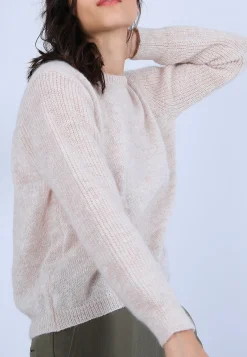Montagut Pull col rond en mohair - Perla