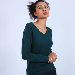 Montagut Pull col V en cachemire - Bijou