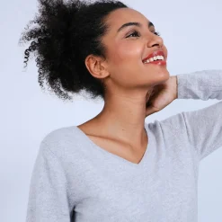 Montagut Pull col V en cachemire - Bijou