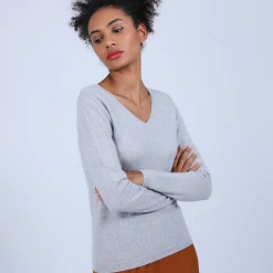 Montagut Pull col V en cachemire - Bijou