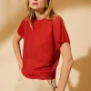 Montagut Ribbed Fil Lumiere T-shirt - Malory