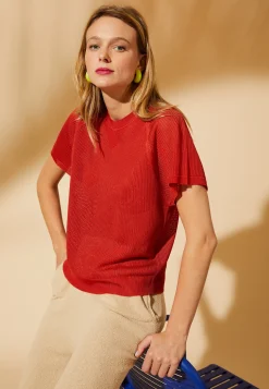 Montagut Ribbed Fil Lumiere T-shirt - Malory
