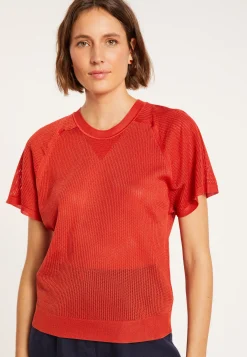 Montagut Ribbed Fil Lumiere T-shirt - Malory