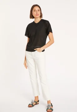 Montagut Ribbed Fil Lumiere T-shirt - Malory