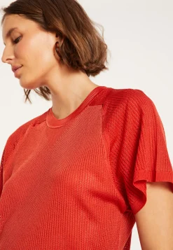 Montagut Ribbed Fil Lumiere T-shirt - Malory