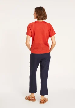 Montagut Ribbed Fil Lumiere T-shirt - Malory