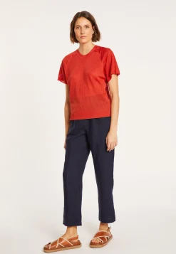 Montagut Ribbed Fil Lumiere T-shirt - Malory