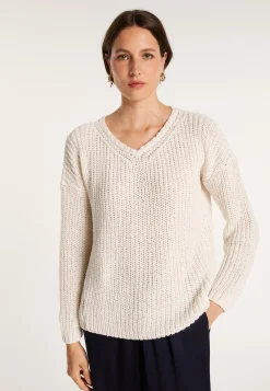Montagut Ribbed knit V-neck sweater - Bulle