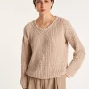 Montagut Ribbed knit V-neck sweater - Bulle