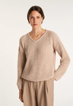 Montagut Ribbed knit V-neck sweater - Bulle
