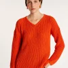 Montagut Ribbed knit V-neck sweater - Bulle