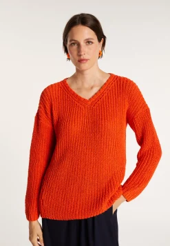 Montagut Ribbed knit V-neck sweater - Bulle