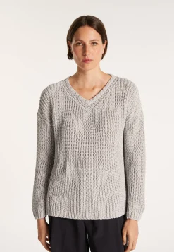 Montagut Ribbed knit V-neck sweater - Bulle