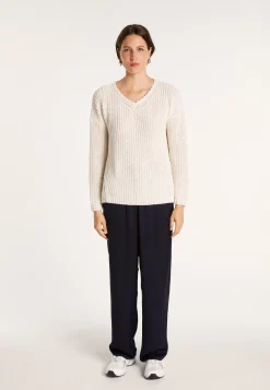 Montagut Ribbed knit V-neck sweater - Bulle