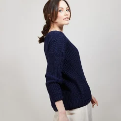 Montagut Ribbed knit V-neck sweater - Bulle