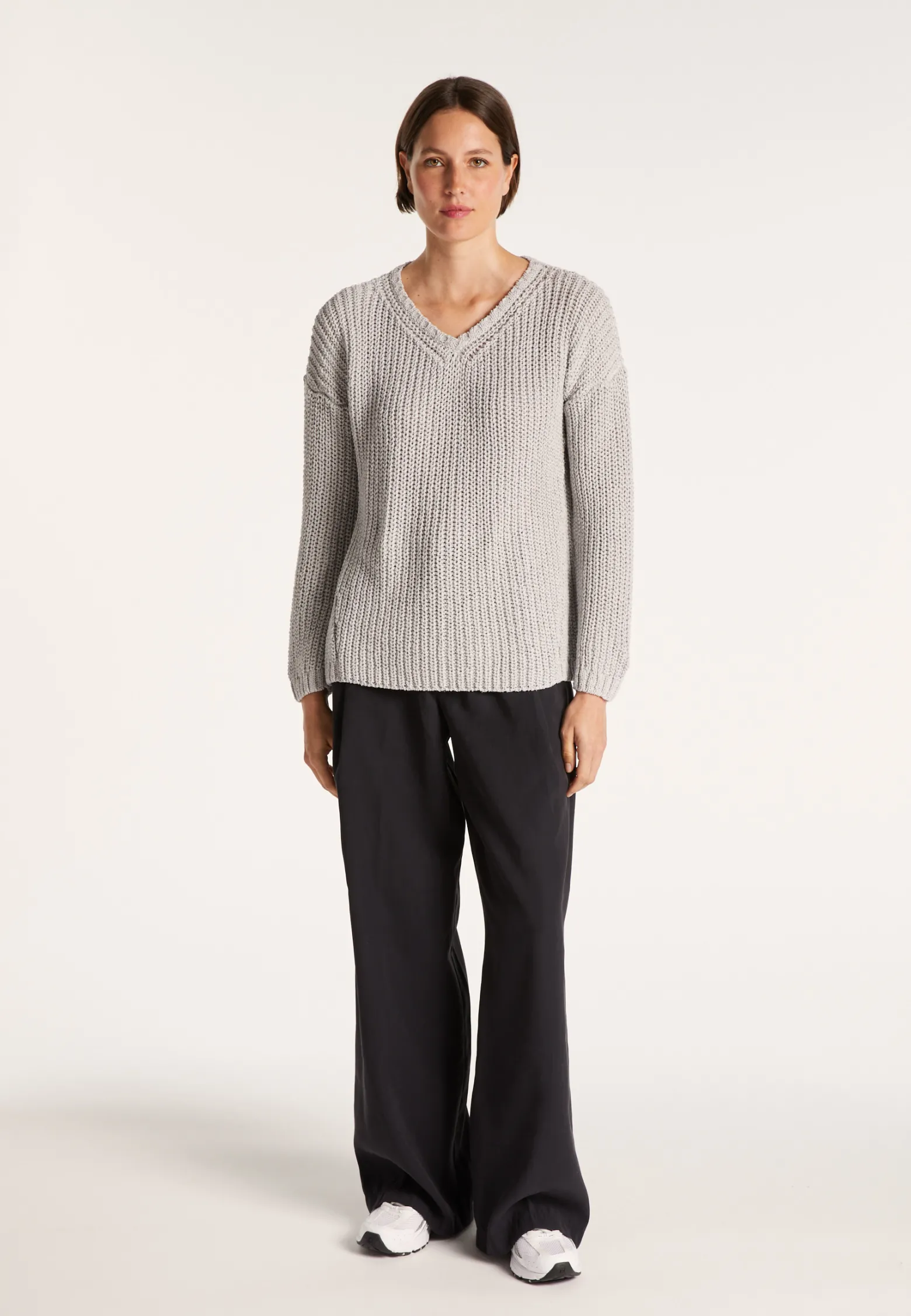 Montagut Ribbed knit V-neck sweater - Bulle