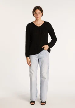 Montagut Ribbed knit V-neck sweater - Bulle