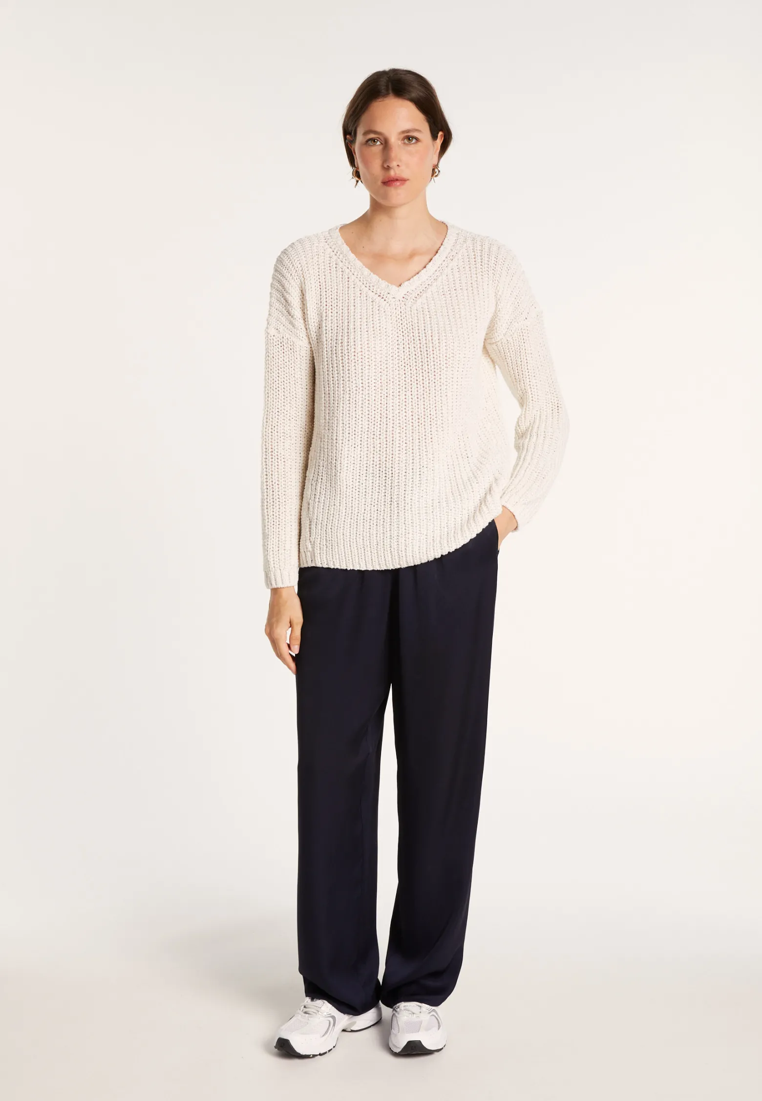 Montagut Ribbed knit V-neck sweater - Bulle