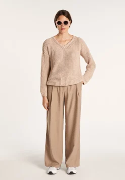 Montagut Ribbed knit V-neck sweater - Bulle