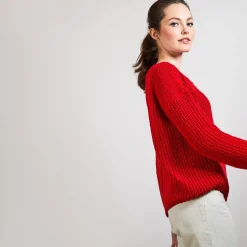 Montagut Ribbed knit V-neck sweater - Bulle