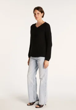 Montagut Ribbed knit V-neck sweater - Bulle