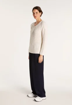 Montagut Ribbed knit V-neck sweater - Bulle