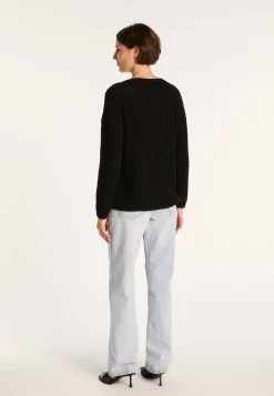 Montagut Ribbed knit V-neck sweater - Bulle