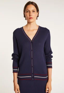 Montagut Ribbed wool cardigan - Emblème