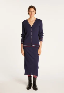 Montagut Ribbed wool cardigan - Emblème