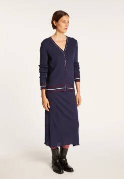 Montagut Ribbed wool cardigan - Emblème