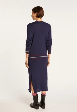 Montagut Ribbed wool cardigan - Emblème
