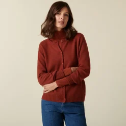 Montagut Round neck cashmere cardigan with buttoned - Adelys