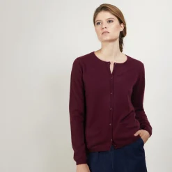 Montagut Round neck cashmere cardigan - Ballet