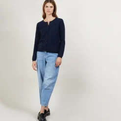 Montagut Round neck cashmere cardigan - Ballet
