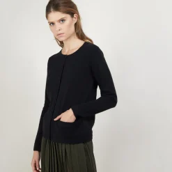 Montagut Round neck cashmere cardigan - Ballet