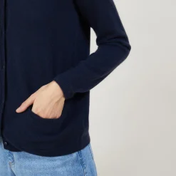 Montagut Round neck cashmere cardigan - Ballet