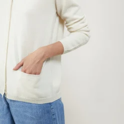 Montagut Round neck cashmere cardigan - Ballet
