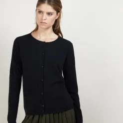 Montagut Round neck cashmere cardigan - Ballet