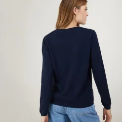 Montagut Round neck cashmere cardigan - Ballet