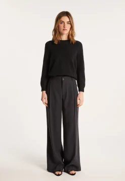 Montagut Round neck cotton and linen sweater - Nicky