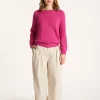 Montagut Round neck cotton and linen sweater - Nicky