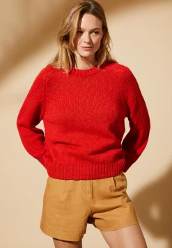 Montagut Round neck cotton and linen sweater - Mick