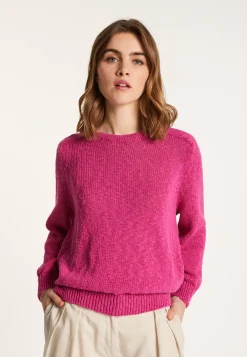 Montagut Round neck cotton and linen sweater - Nicky