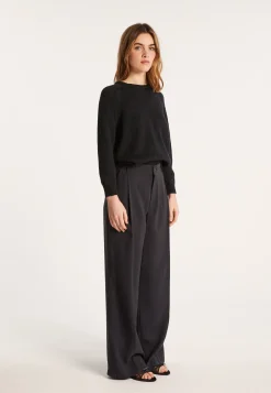 Montagut Round neck cotton and linen sweater - Nicky
