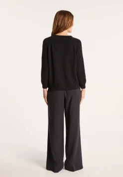 Montagut Round neck cotton and linen sweater - Nicky