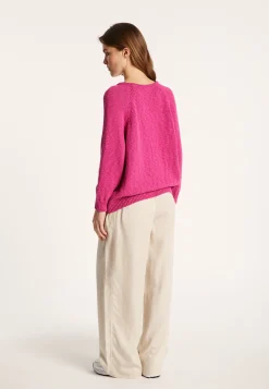 Montagut Round neck cotton and linen sweater - Nicky