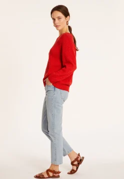 Montagut Round neck cotton and linen sweater - Mick